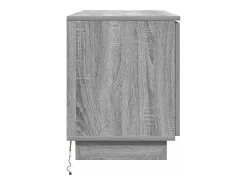 Mueble de TV con LED Gris sonoma 100 x 38 x 49 cm