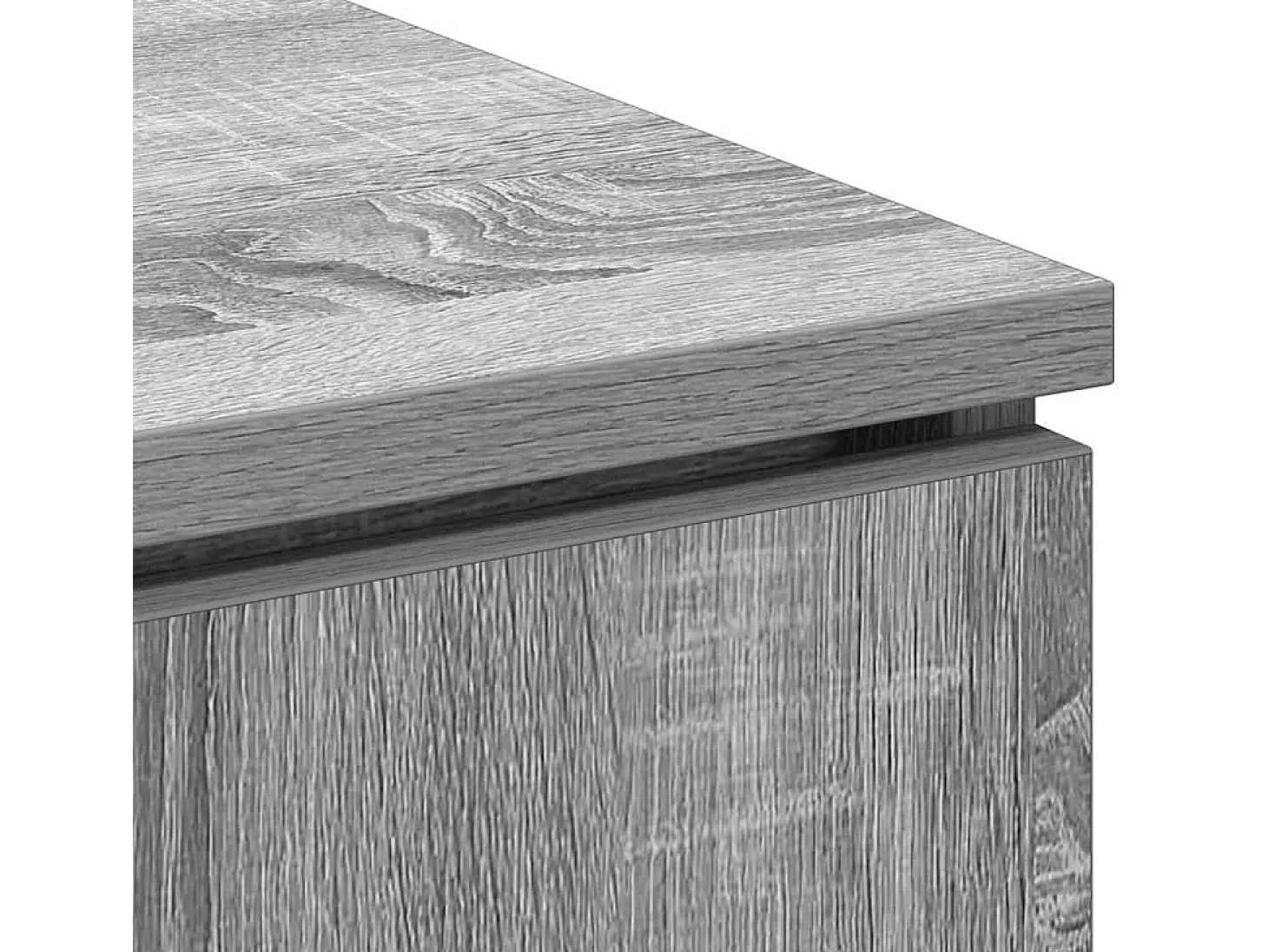 Mueble de TV con LED Gris sonoma 100 x 38 x 49 cm