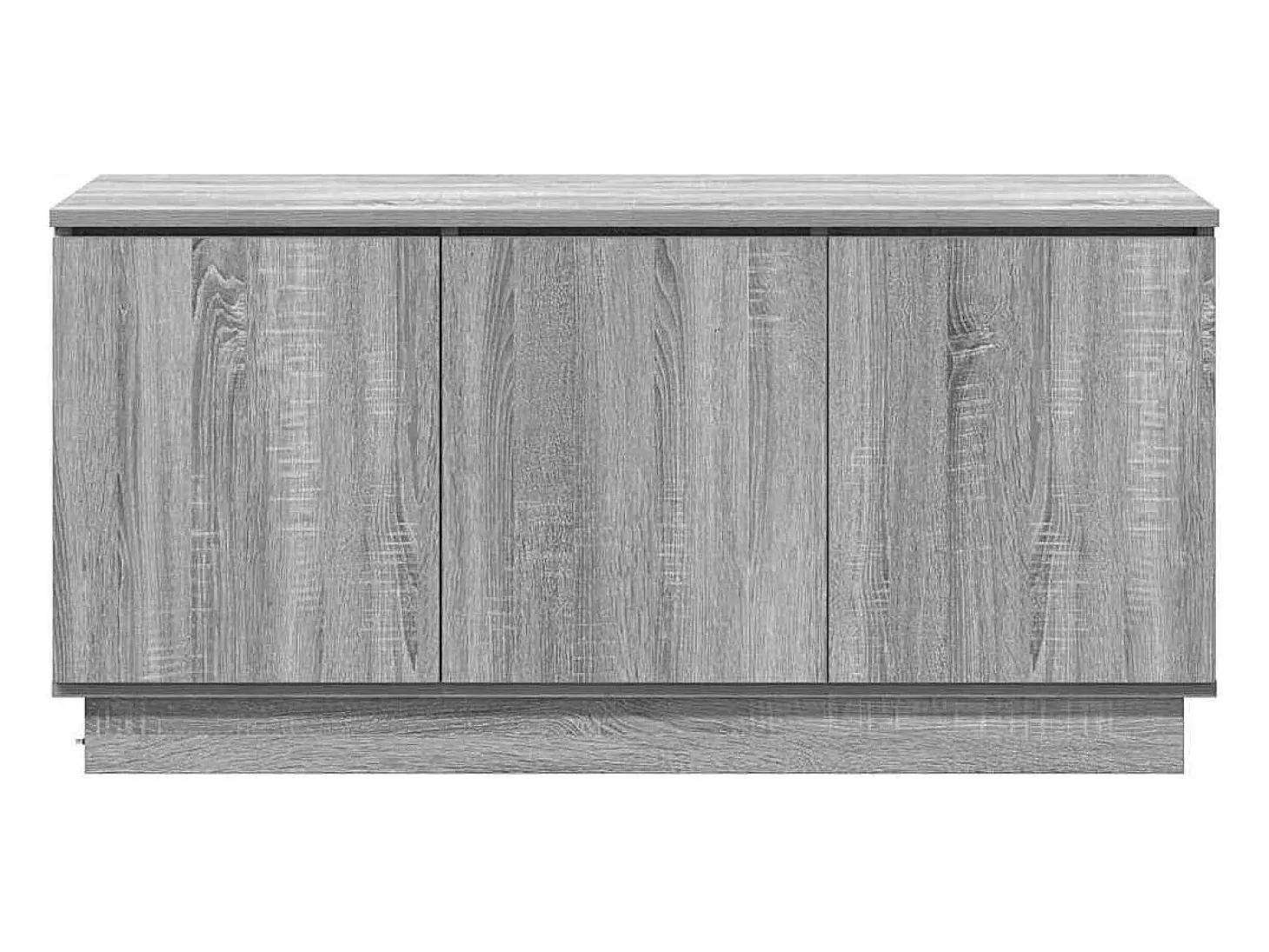 Mueble de TV con LED Gris sonoma 100 x 38 x 49 cm