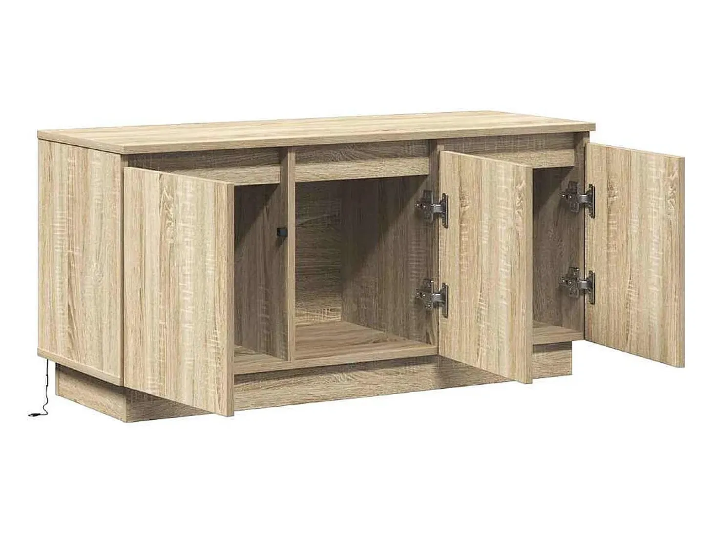 Mueble de TV con LED Roble Sonoma 100 x 38 x 49 cm