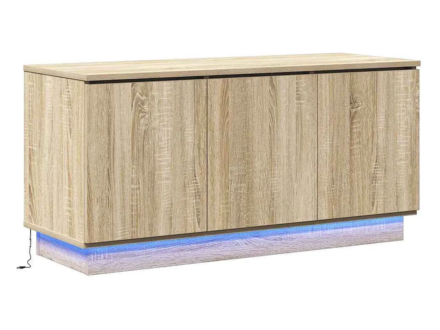 Mueble de TV con LED Roble Sonoma 100 x 38 x 49 cm
