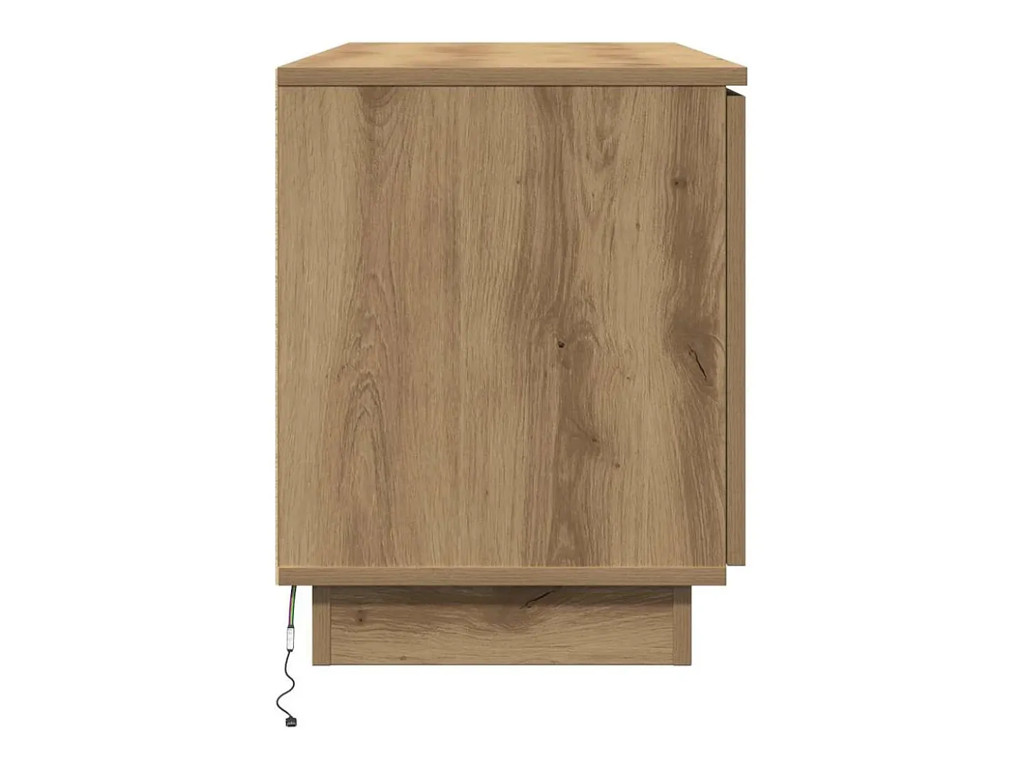 Mueble de TV con LED Roble artisan 100 x 38 x 49 cm