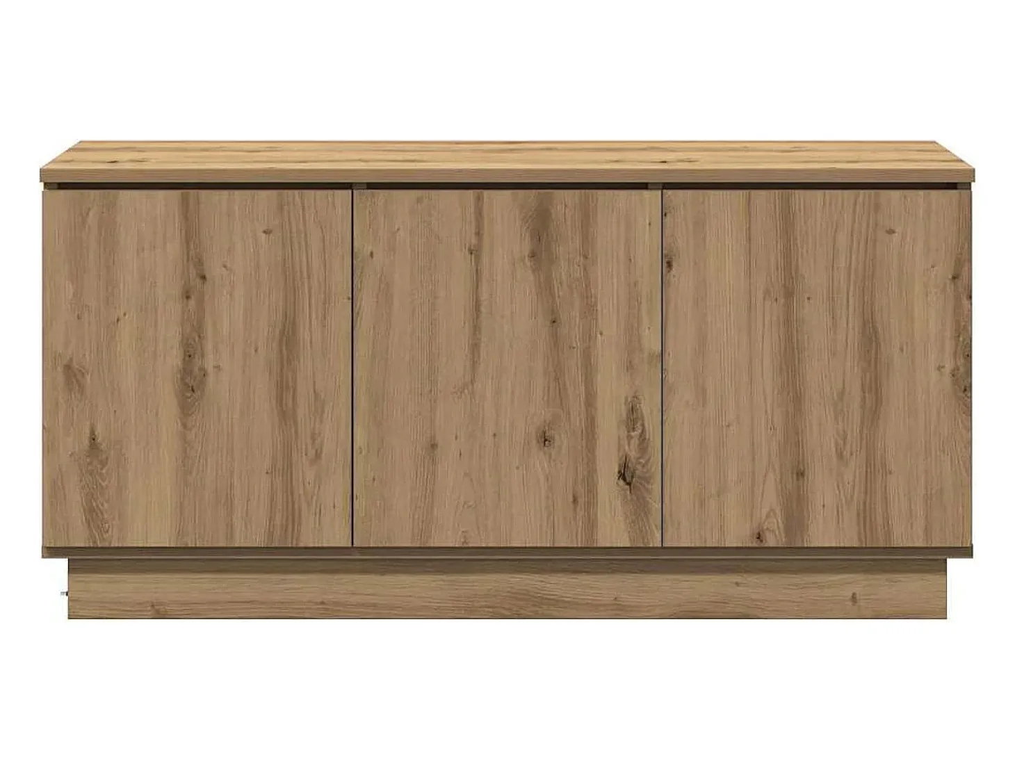 Mueble de TV con LED Roble artisan 100 x 38 x 49 cm