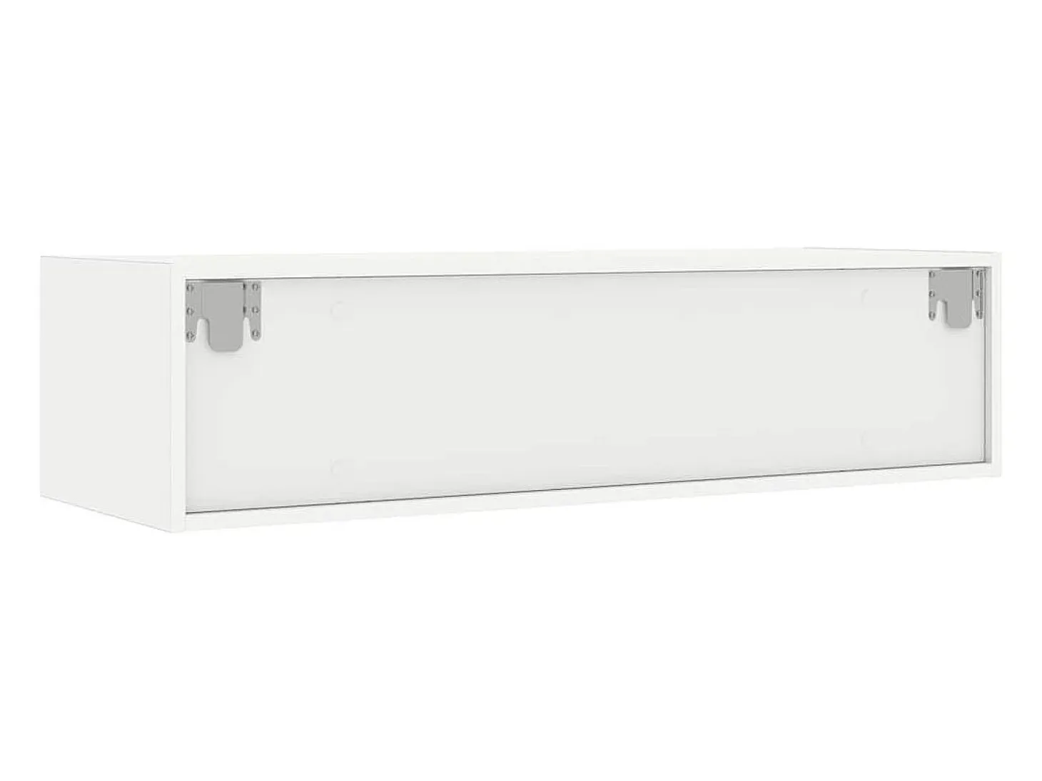 Mueble de TV con luces LED blanco 100X35,5x25 cm