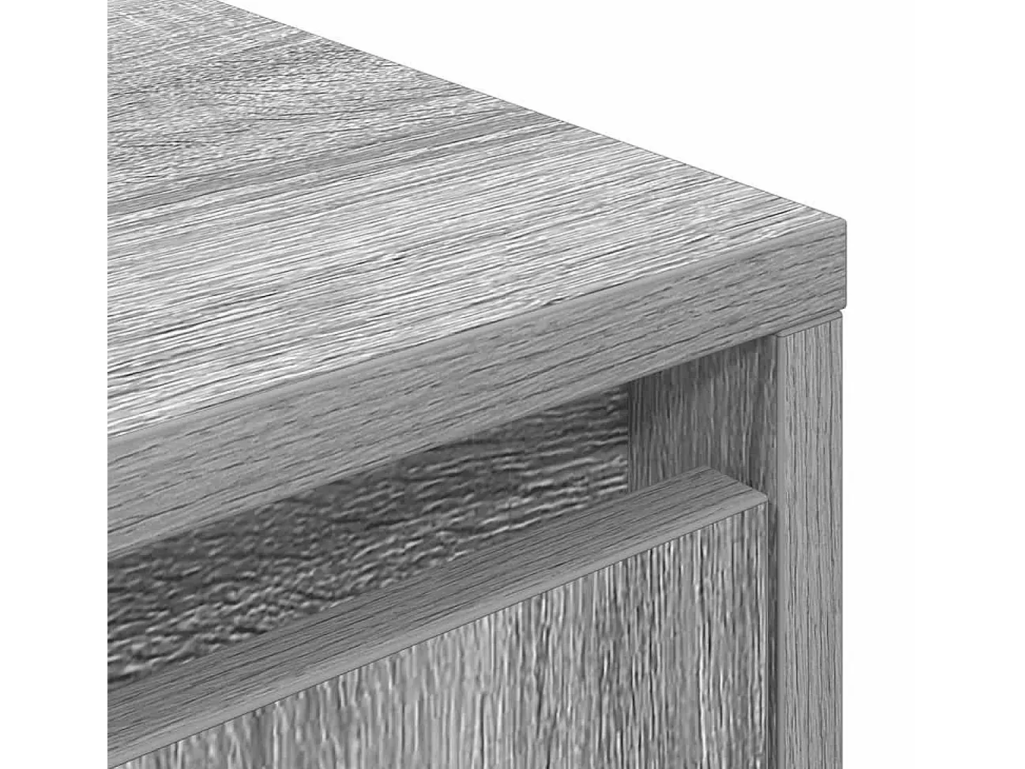 Mueble de TV con luces LED Sonoma gris 100x41x50 cm
