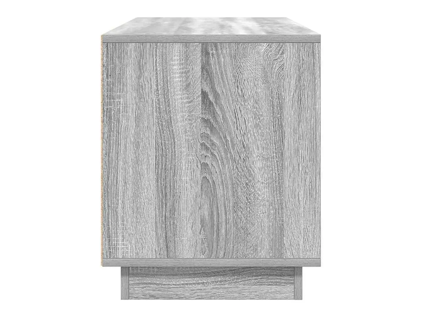 Mueble de TV con luces LED Sonoma gris 100x41x50 cm