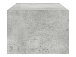 Mueble de TV con luces LED gris hormigón 100X35,5x25 cm