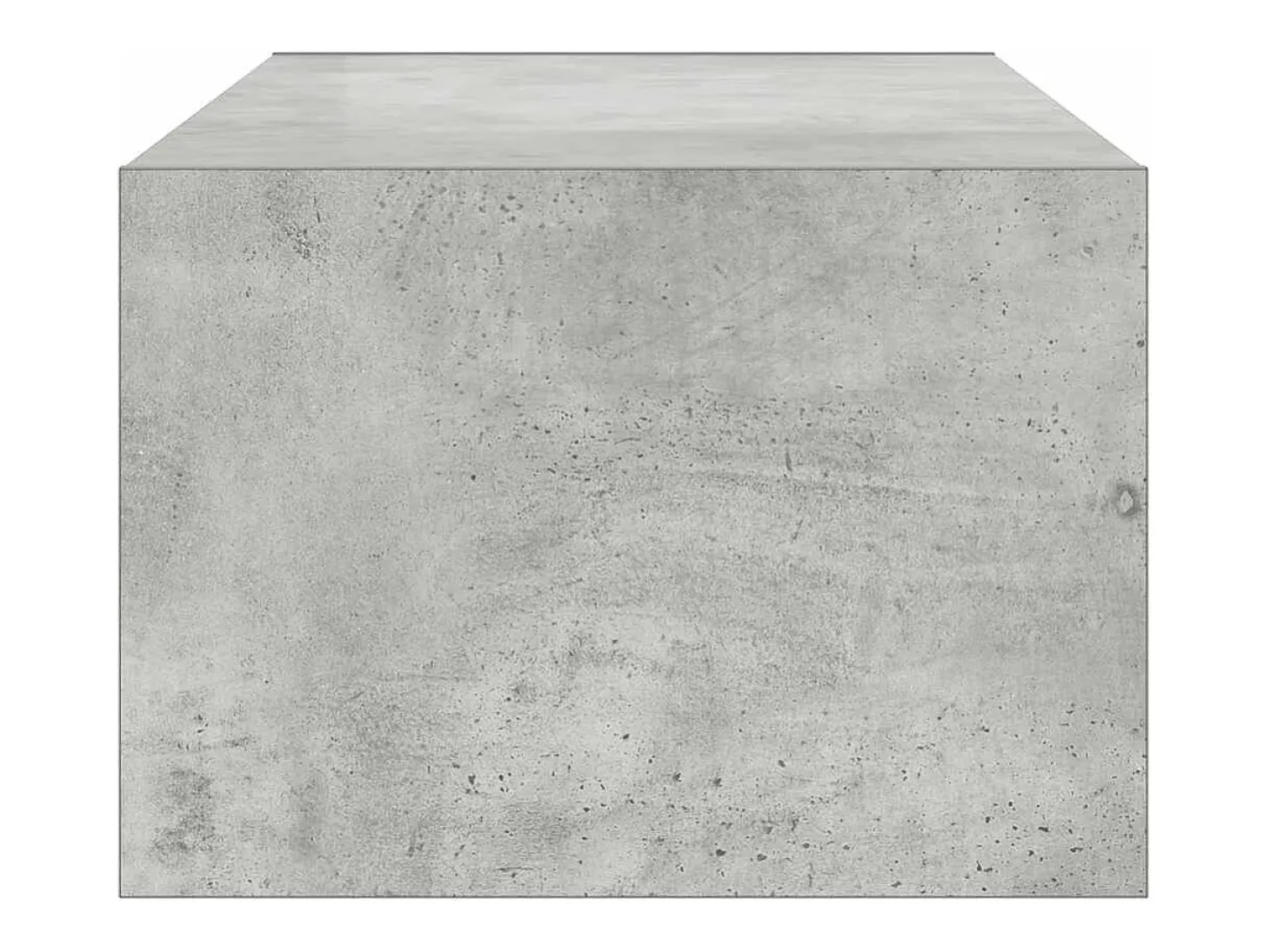 Mueble de TV con luces LED gris hormigón 100X35,5x25 cm