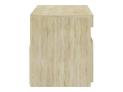 Mueble de TV con luces LED roble Sonoma 75x35x40 cm