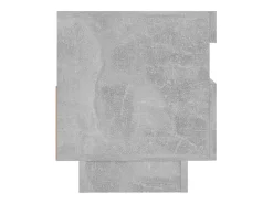 Mueble de TV con luces LED gris hormigón 80x35x40 cm