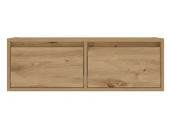 Mueble de TV con luces LED roble artisan 75x35,5x25 cm