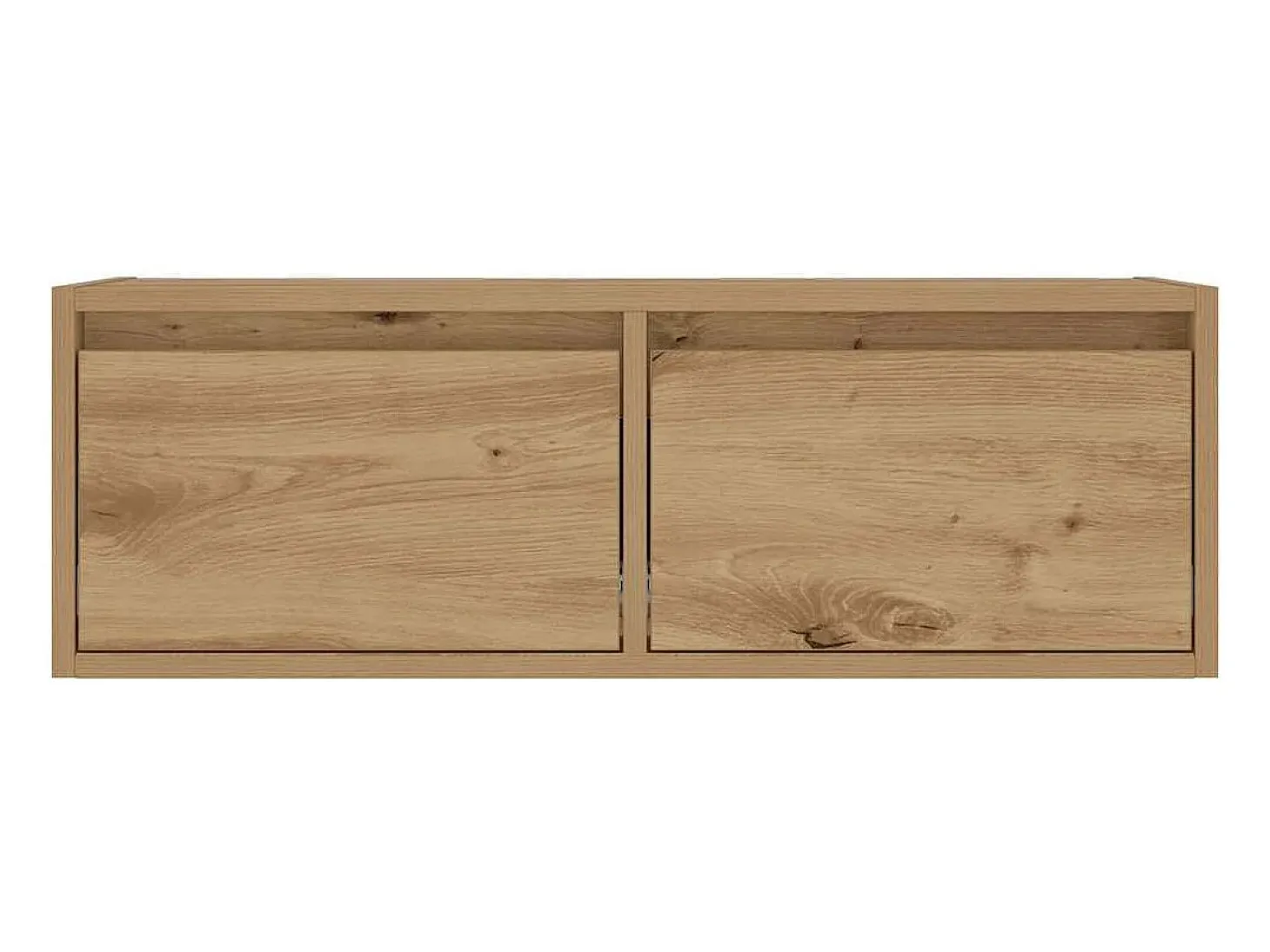 Mueble de TV con luces LED roble artisan 75x35,5x25 cm