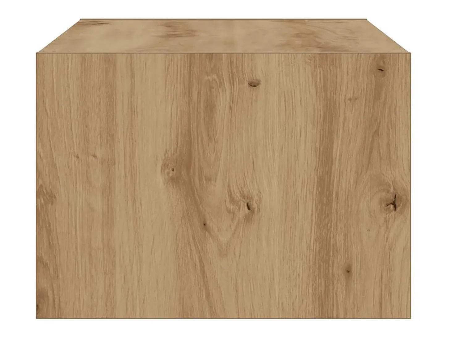 Mueble de TV con luces LED roble artisan 75x35,5x25 cm