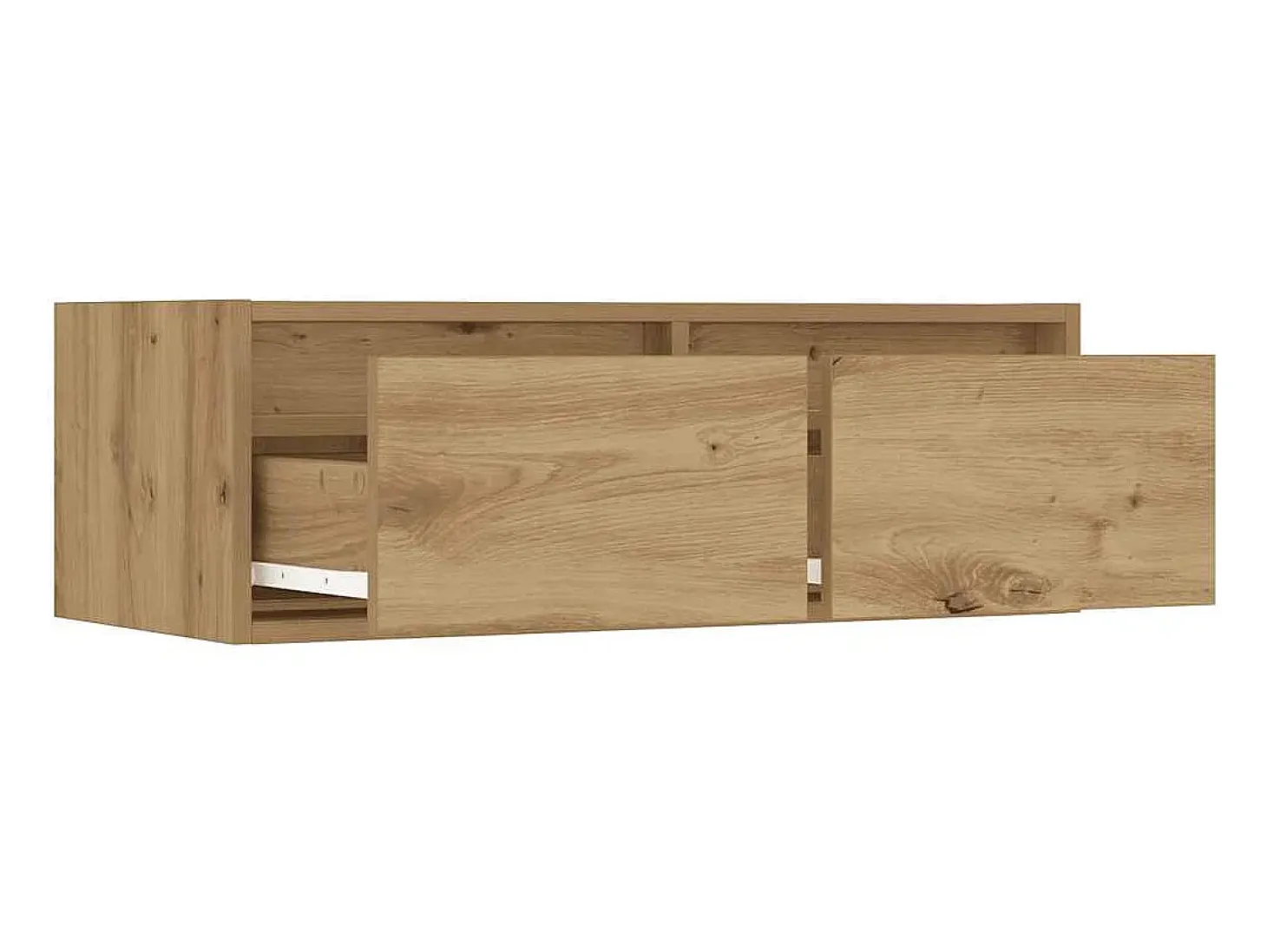 Mueble de TV con luces LED roble artisan 75x35,5x25 cm