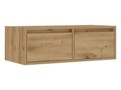 Mueble de TV con luces LED roble artisan 75x35,5x25 cm