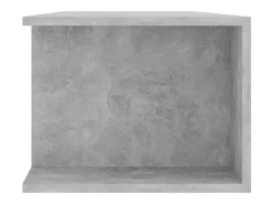 Mueble de TV con luces LED gris hormigón 135x39x30 cm