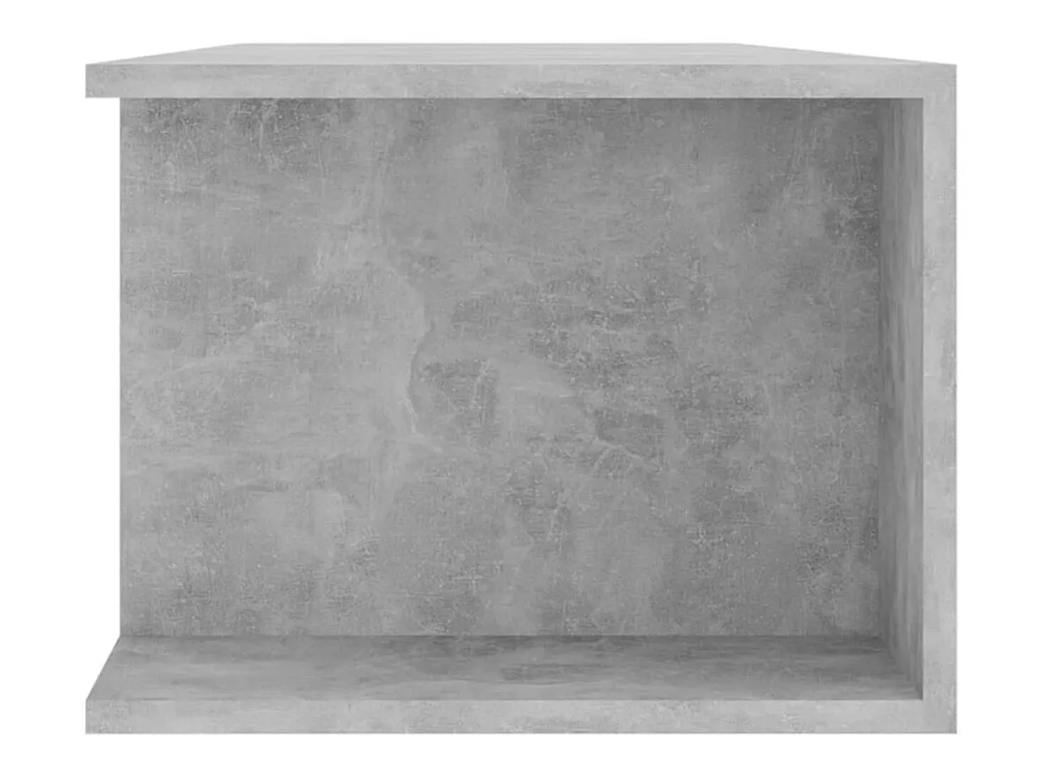 Mueble de TV con luces LED gris hormigón 135x39x30 cm