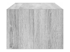 Mueble de TV con luces LED sonoma gris 100X35,5x25 cm