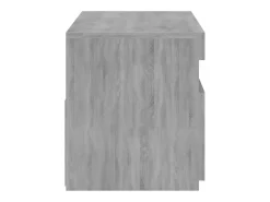 Mueble de TV con luces LED gris Sonoma 75x35x40 cm