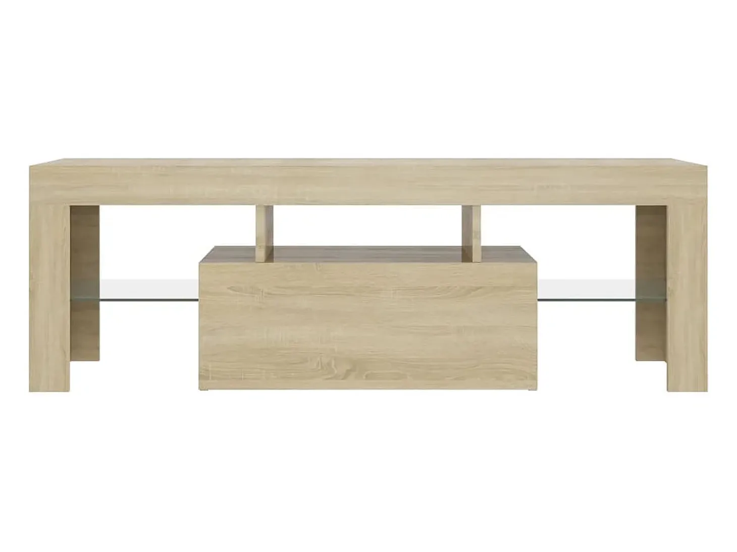 Mueble de TV con luces LED roble Sonoma 120x35x40 cm