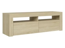 Mueble de TV con luces LED roble Sonoma 120x35x40 cm