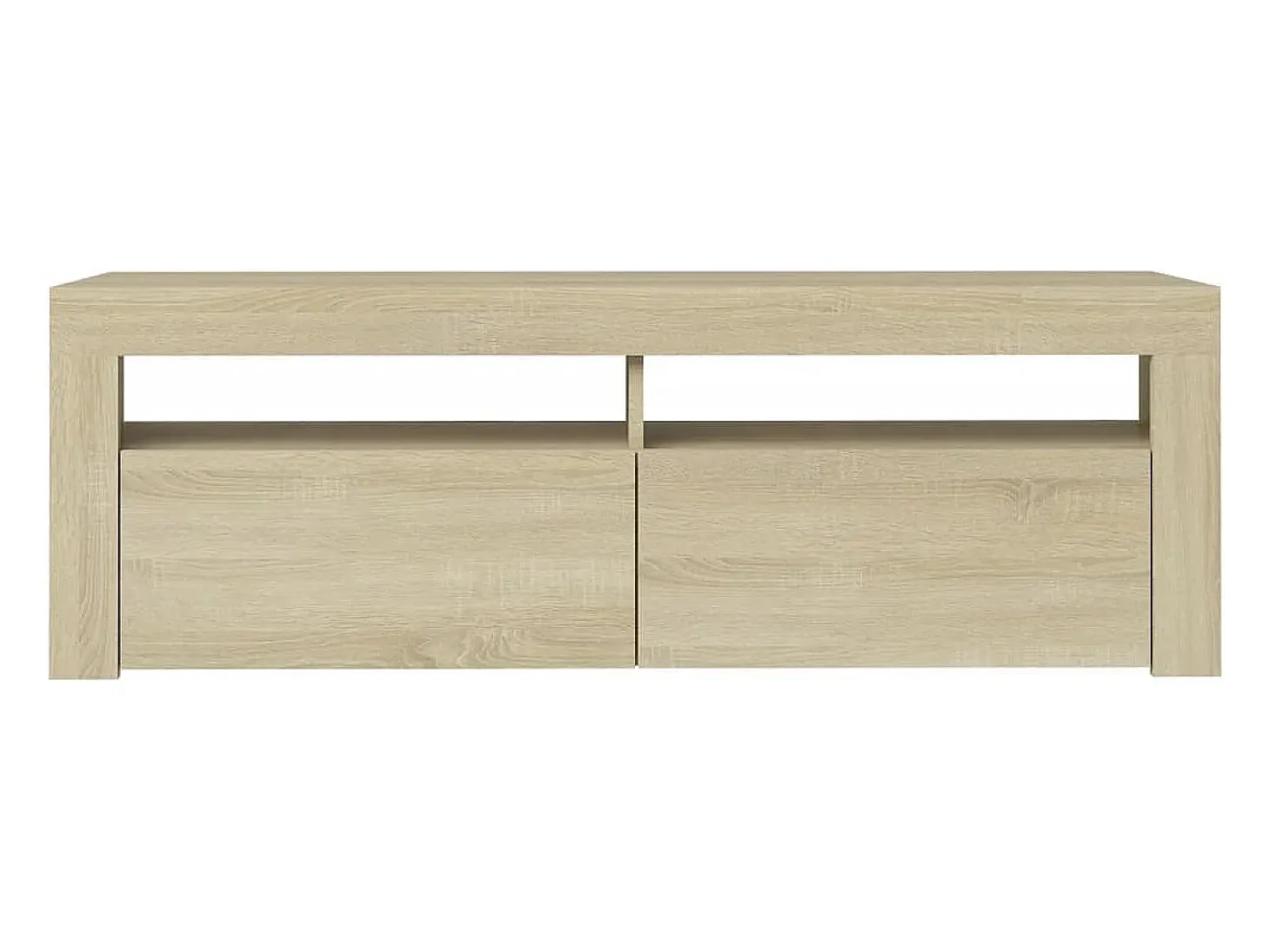 Mueble de TV con luces LED roble Sonoma 120x35x40 cm