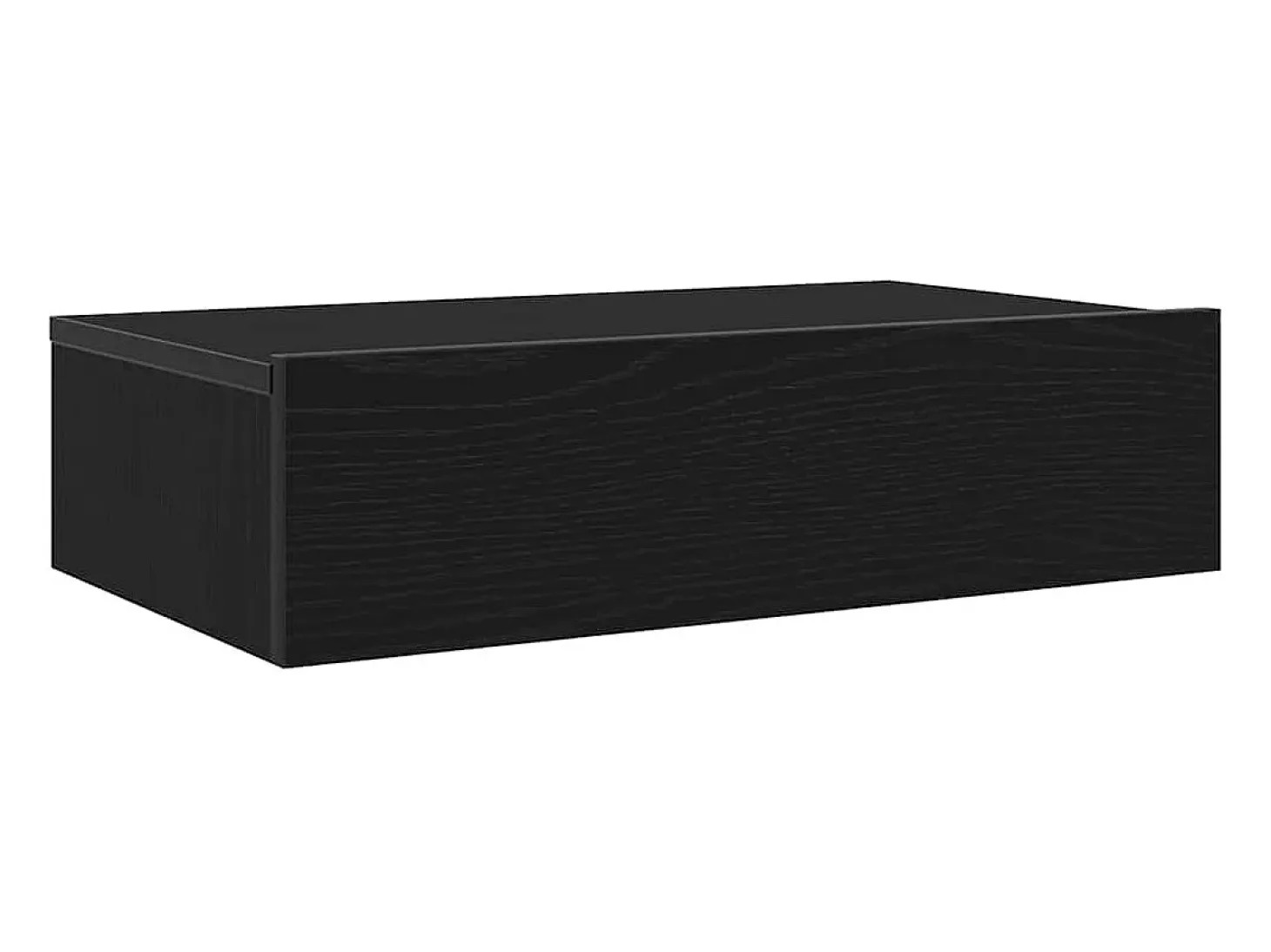 Mueble de TV con luces LED Roble Negro 60x35x15,5 cm