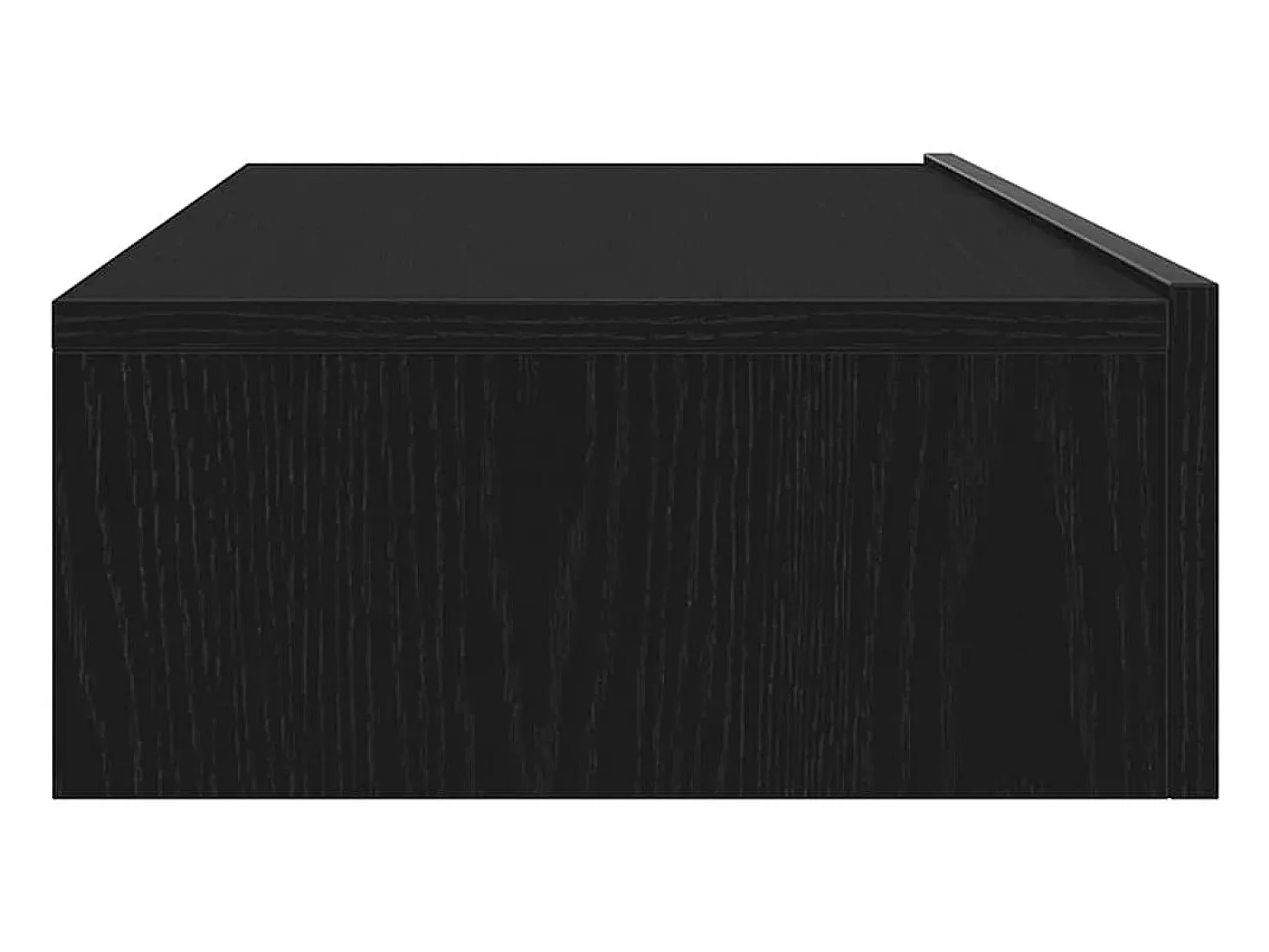 Mueble de TV con luces LED Roble Negro 60x35x15,5 cm