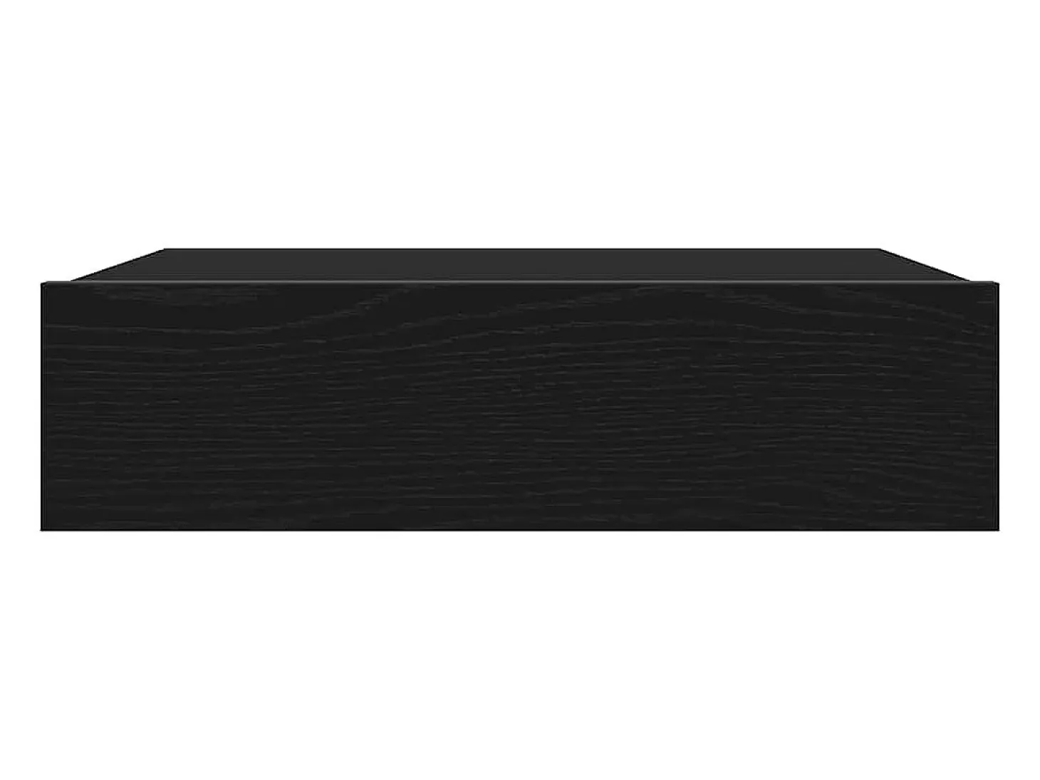 Mueble de TV con luces LED Roble Negro 60x35x15,5 cm