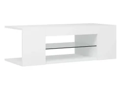 Mueble de TV con luces LED blanco 90x39x30 cm ES76208