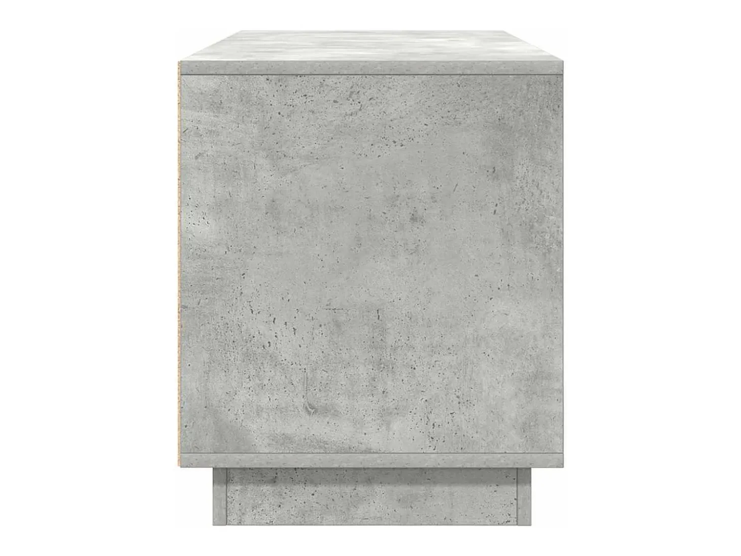Mueble de TV con luces LED gris hormigón 100x41x50 cm