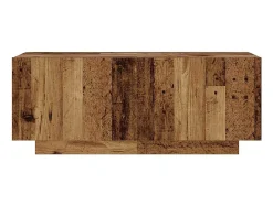Mueble de TV con luces LED madera vieja madera de ingeniería