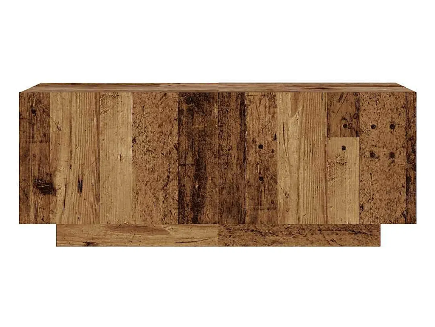 Mueble de TV con luces LED madera vieja madera de ingeniería