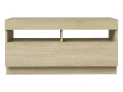 Mueble de TV con luces LED roble Sonoma 80x35x40 cm