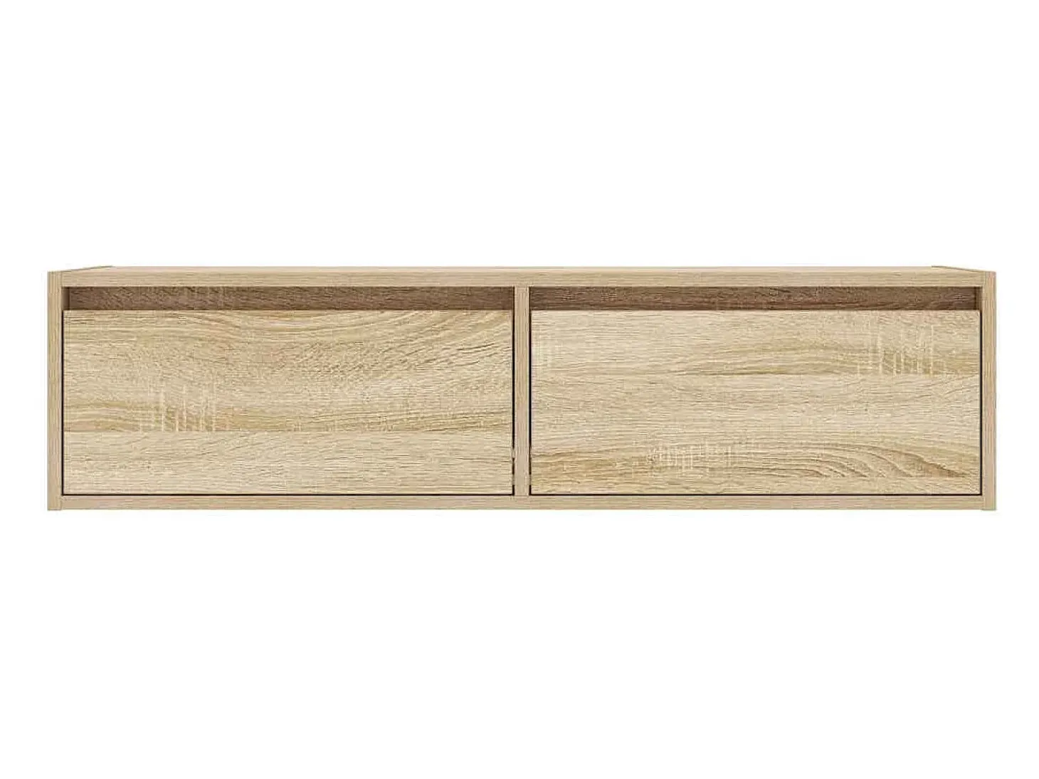 Mueble de TV con luces LED roble sonoma 100X35,5x25 cm