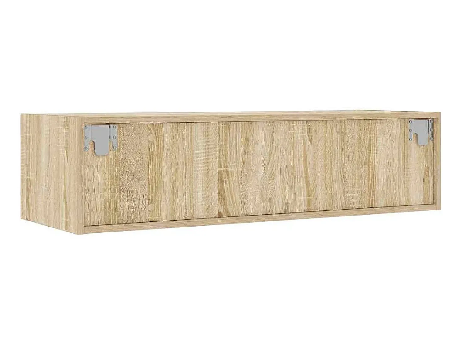Mueble de TV con luces LED roble sonoma 100X35,5x25 cm