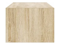 Mueble de TV con luces LED roble sonoma 100X35,5x25 cm