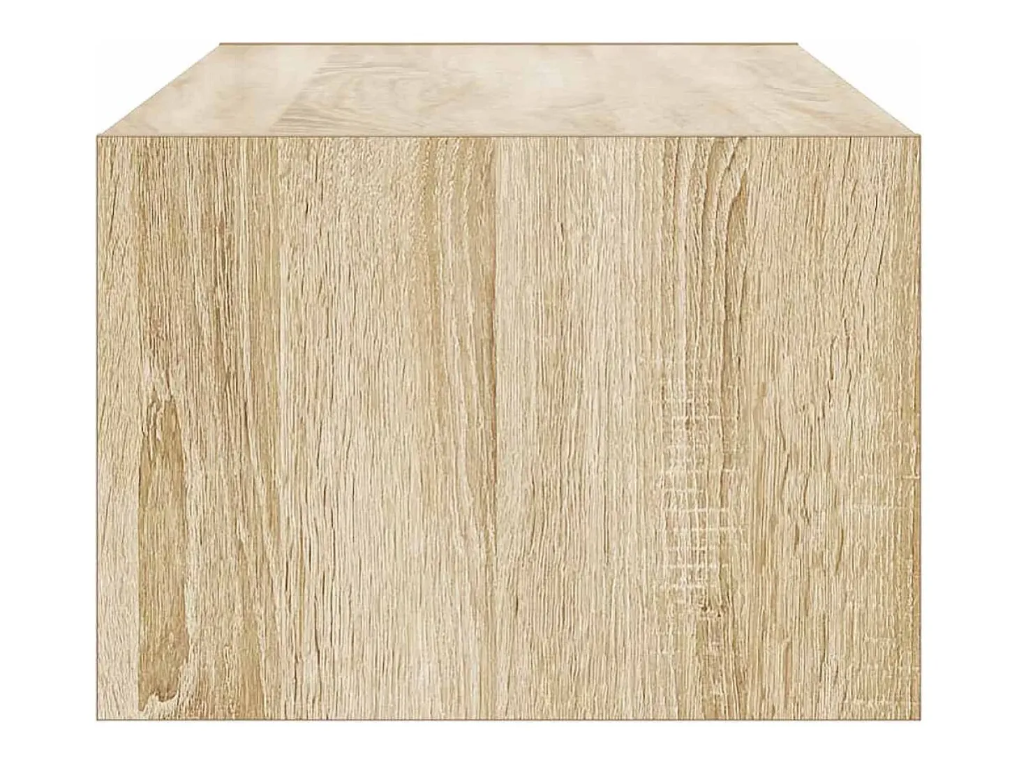 Mueble de TV con luces LED roble sonoma 100X35,5x25 cm