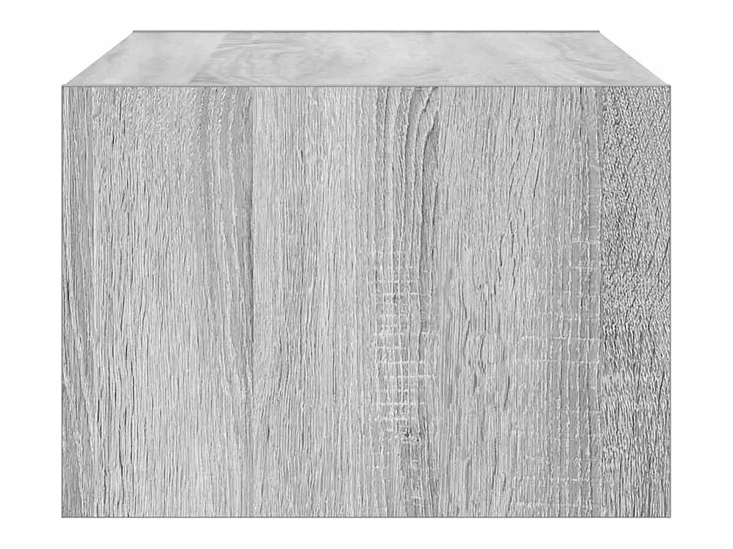 Mueble de TV con luces LED sonoma gris 75x35,5x25 cm