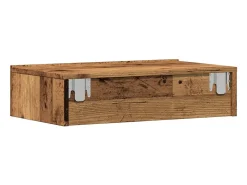 Mueble de TV con luces LED envejecida 60x35x15,5 cm