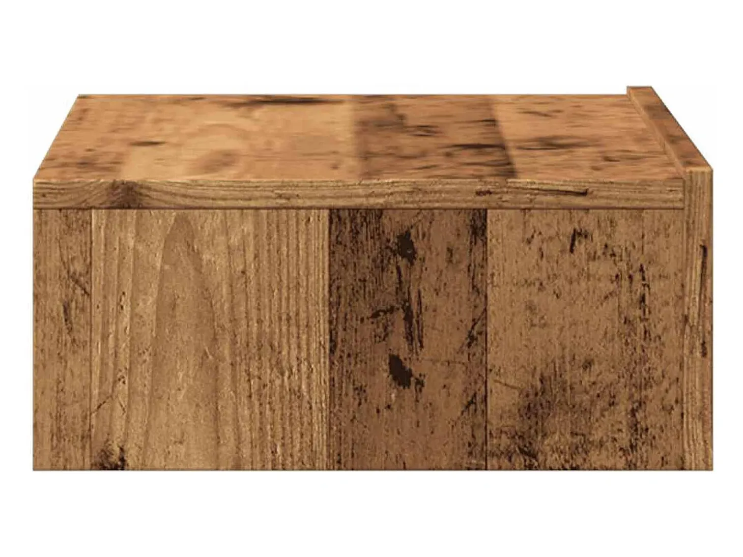 Mueble de TV con luces LED envejecida 60x35x15,5 cm