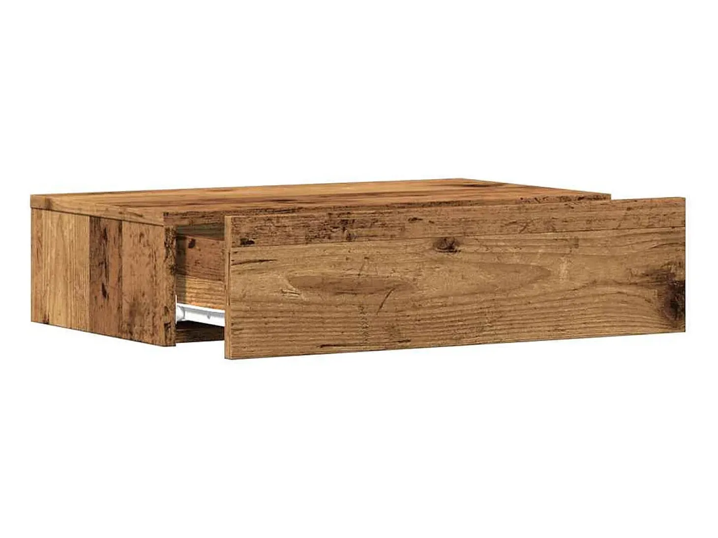 Mueble de TV con luces LED envejecida 60x35x15,5 cm