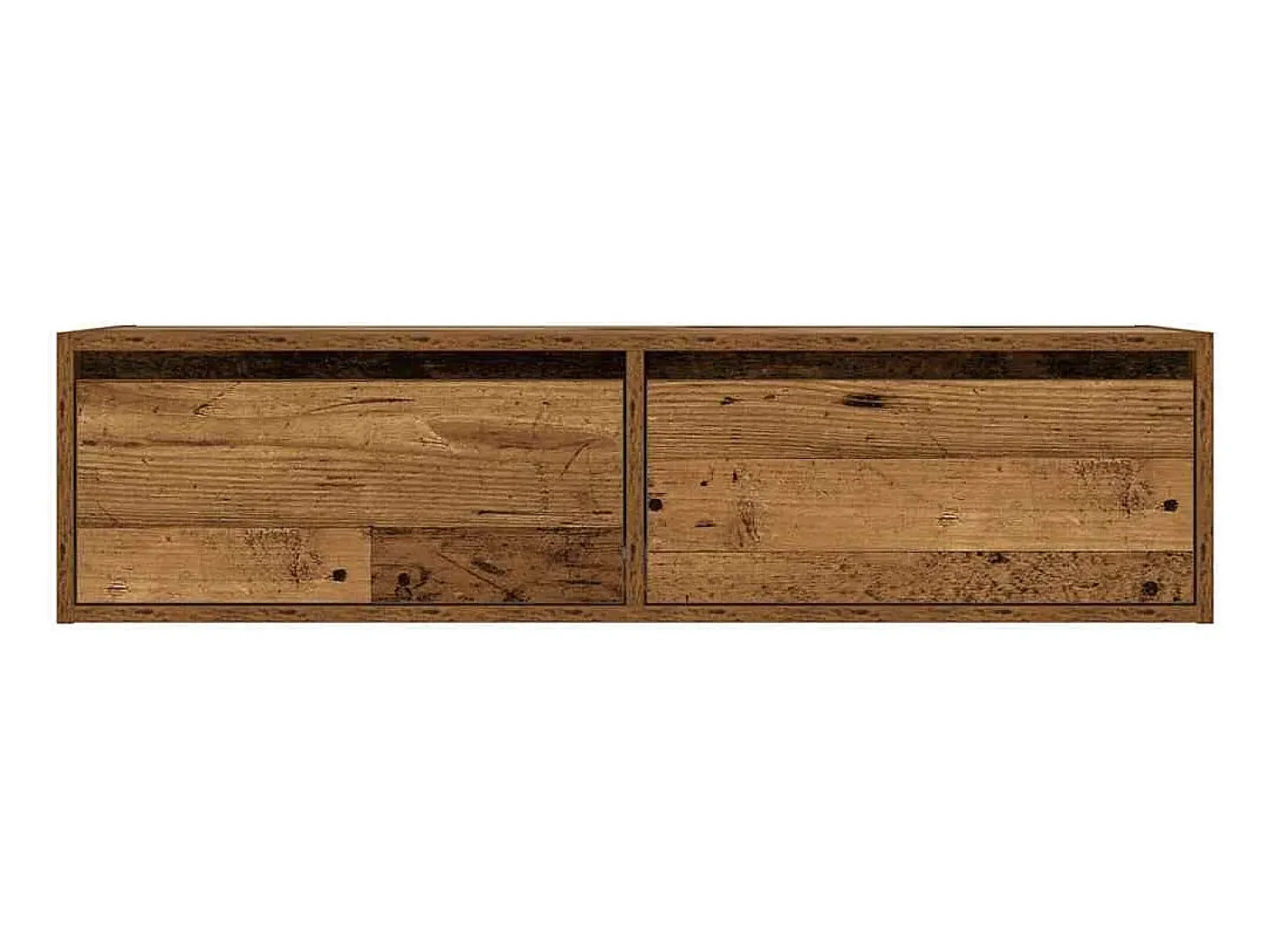 Mueble de TV con luces LED envejecida 100X35,5x25 cm