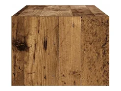 Mueble de TV con luces LED envejecida 100X35,5x25 cm