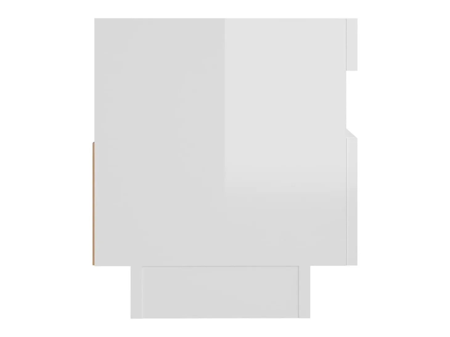 Mueble de TV con luces LED blanco brillante 80x35x40 cm