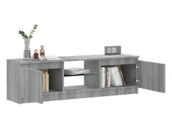 Mueble de TV con luces LED gris Sonoma 120x30x35,5 cm