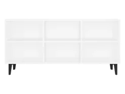 Mueble de TV con patas de metal blanco 103,5x30x50 cm