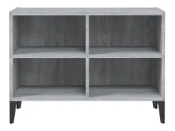 Mueble de TV con patas de metal gris Sonoma 69,5x30x50 cm