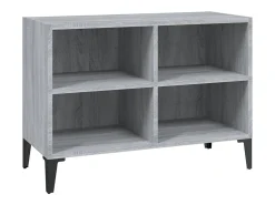 Mueble de TV con patas de metal gris Sonoma 69,5x30x50 cm