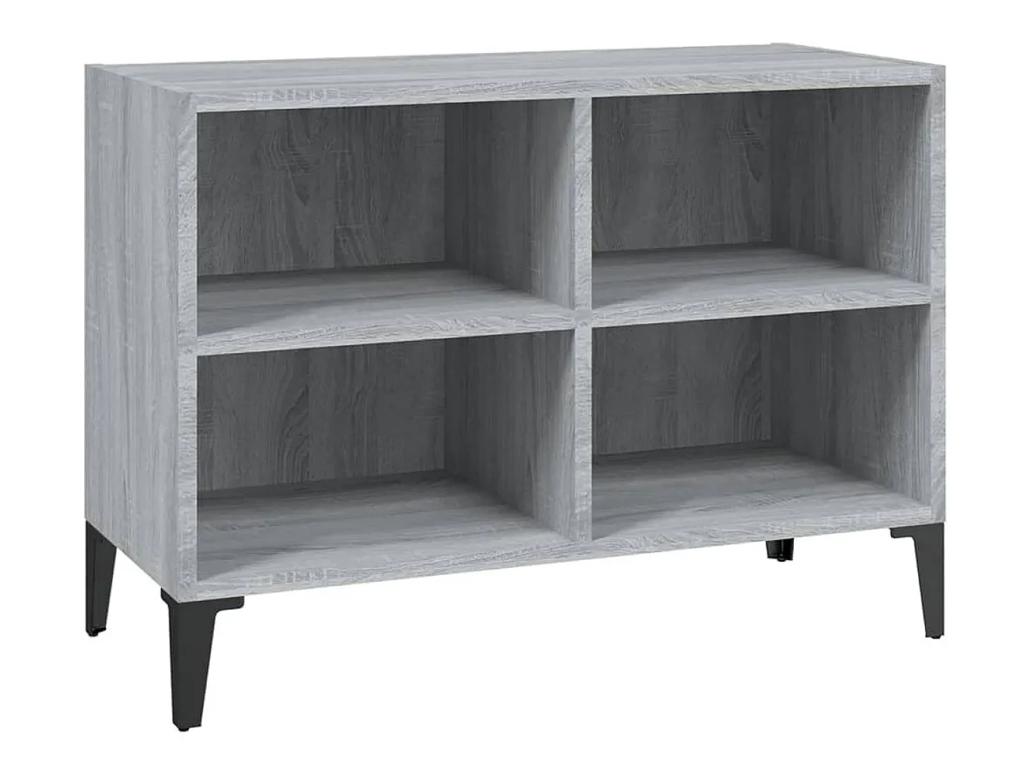 Mueble de TV con patas de metal gris Sonoma 69,5x30x50 cm